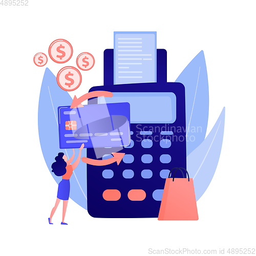 Image of Payment processing vector concept metaphor