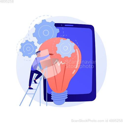 Image of Idea management vector concept metaphor