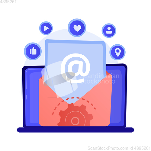 Image of Electronic mail vector concept metaphor