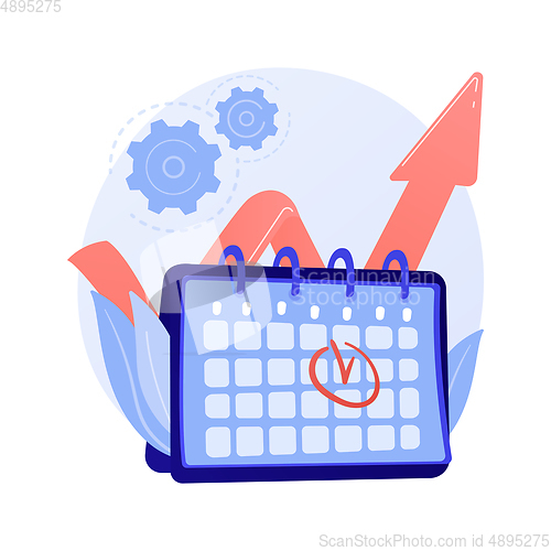 Image of Event management vector concept metaphor.