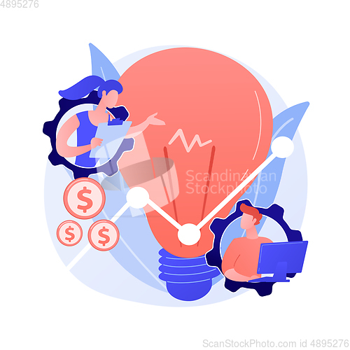 Image of Business trend vector concept metaphor