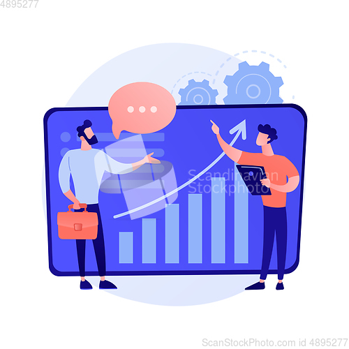 Image of Business consultation vector concept metaphor