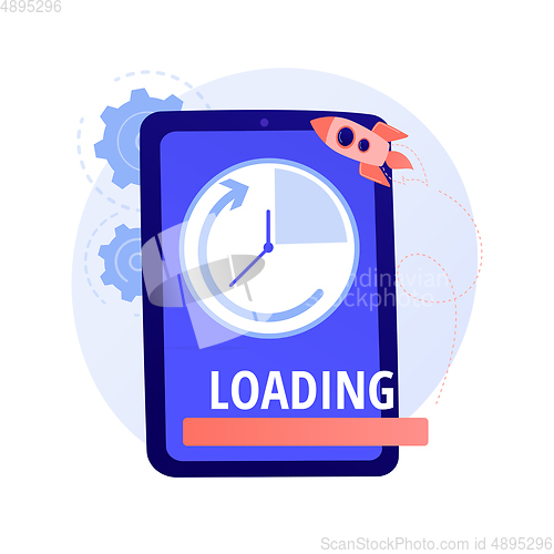 Image of Loading speed boost vector concept metaphor