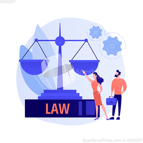 Image of Legal services vector concept metaphor