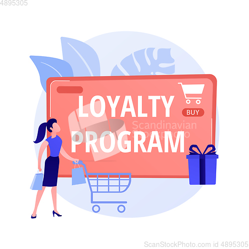 Image of Loyalty program vector concept metaphor