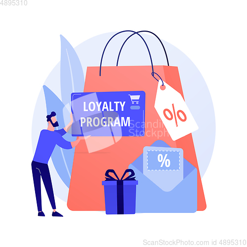 Image of Shopping discounts vector concept metaphor