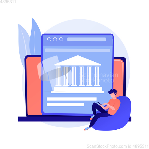 Image of Open banking platform vector concept metaphor