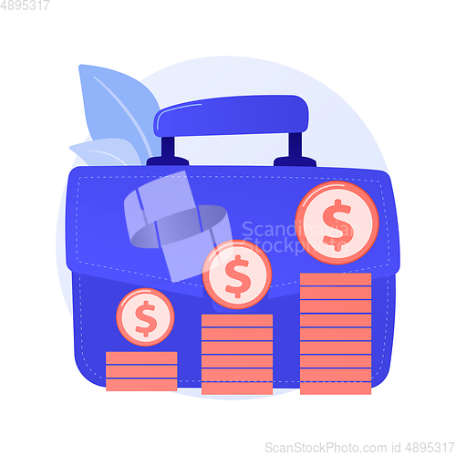 Image of Financial benefit vector concept metaphor