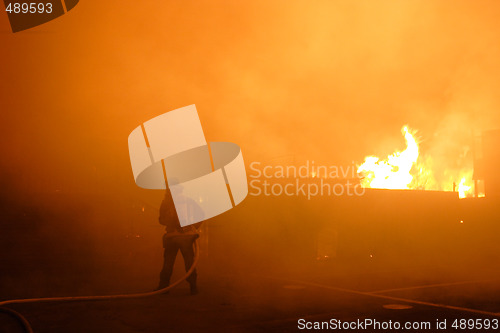 Image of Burning house