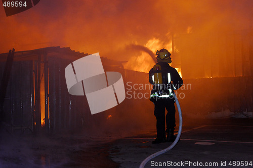 Image of Burning house