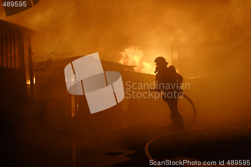 Image of Burning house