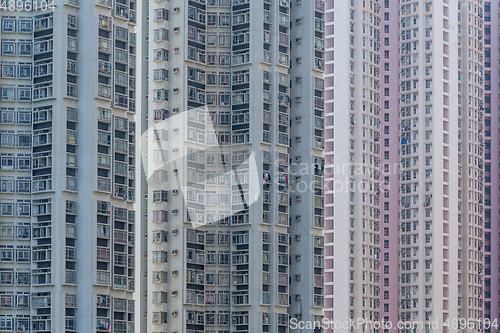 Image of Urban city building facade