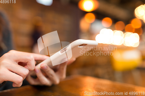 Image of Woman use of smart phone