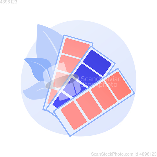 Image of Colors swatches palette vector concept metaphor.