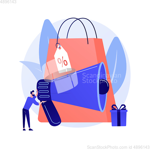 Image of Sales promotion vector concept metaphor