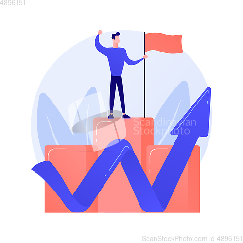 Image of Career climb vector concept metaphor