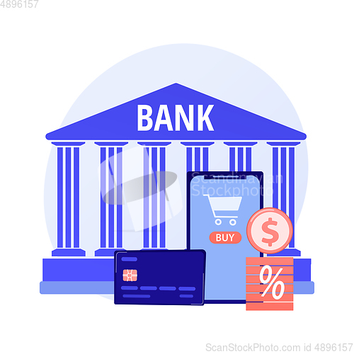 Image of Payment card vector concept metaphor.