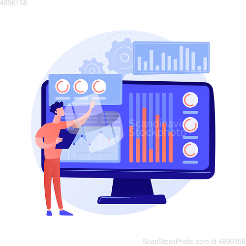 Image of Statistical data vector concept metaphor.