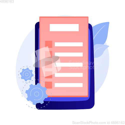 Image of Online document form vector concept metaphor