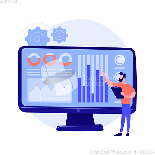 Image of Social media dashboard vector concept metaphor