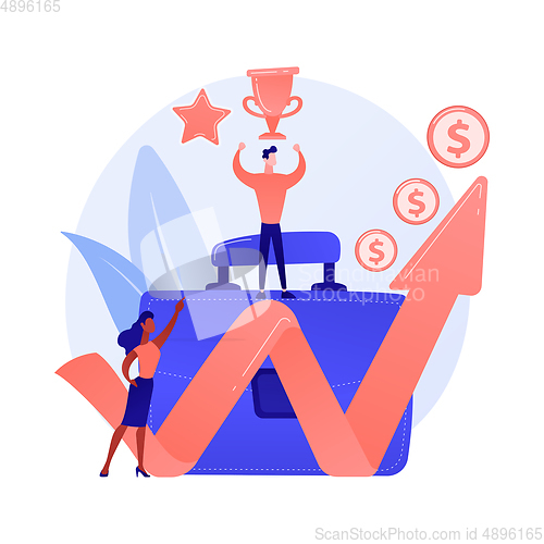 Image of Business success vector concept metaphor