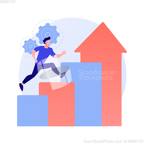 Image of Success achievement vector concept metaphor