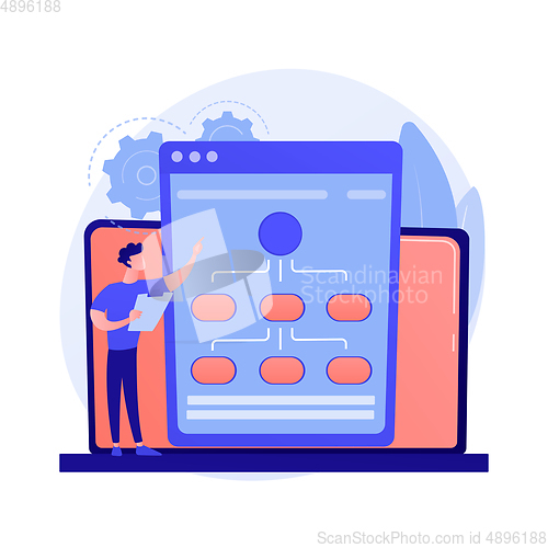 Image of Web hosting service vector concept metaphor