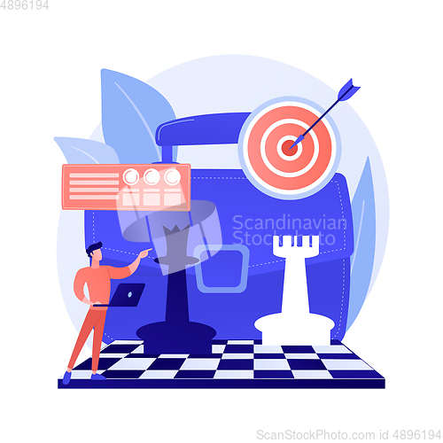 Image of Business strategy vector concept metaphor