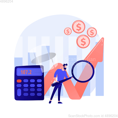 Image of Stock market research vector concept metaphor