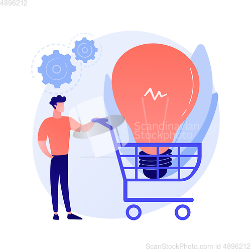 Image of Mall shopping vector concept metaphor.