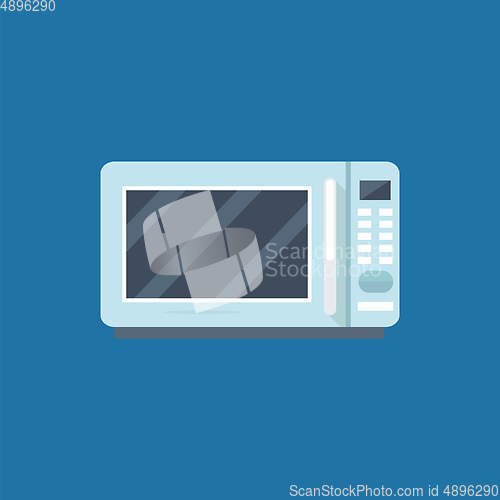 Image of An automatic microwave for cooking food, vector or color illustr