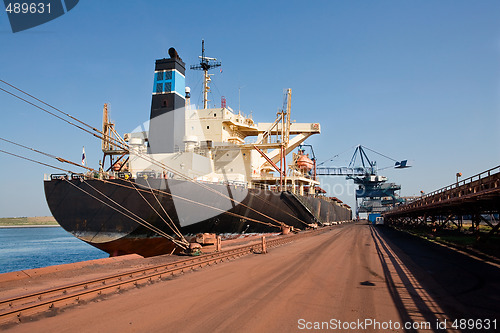 Image of ship in port