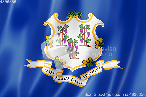 Image of Connecticut flag, USA