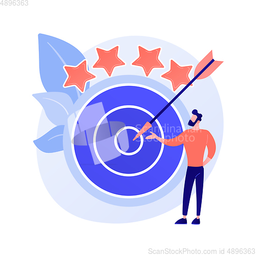 Image of Targeted marketing vector concept metaphor.