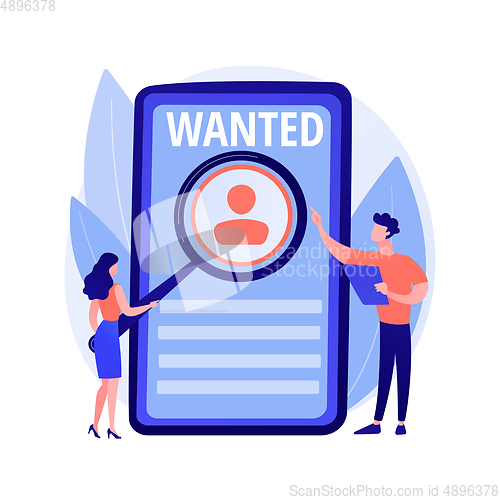 Image of Modern job search vector concept metaphor