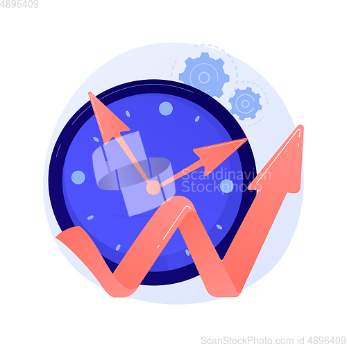 Image of Effective time managementt vector concept metaphor