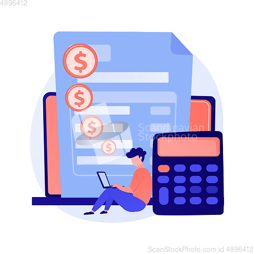 Image of Online payment vector concept metaphor