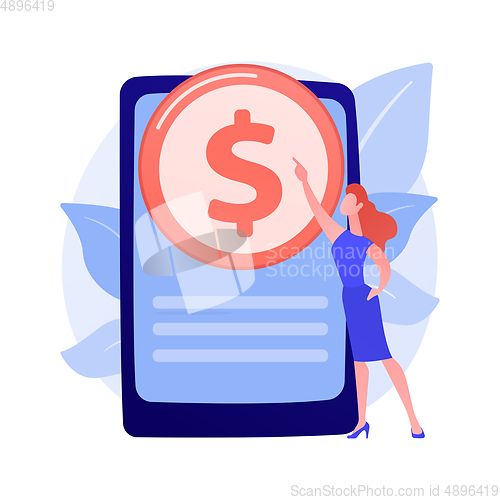 Image of Online banking technology vector concept metaphor.