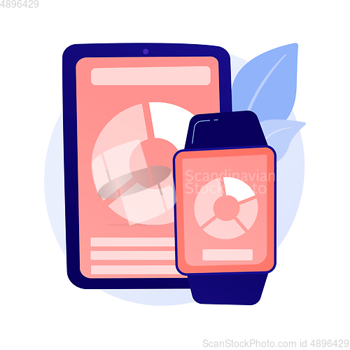 Image of Smart gadgets vector concept metaphor