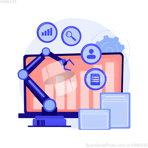 Image of Online business development vector concept metaphor.