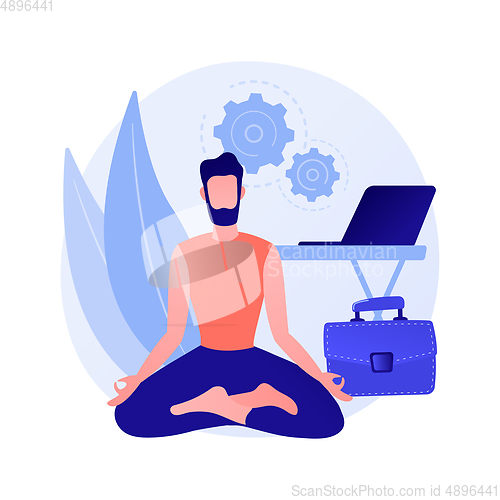 Image of Stress reduction and relieving activity vector concept metaphor