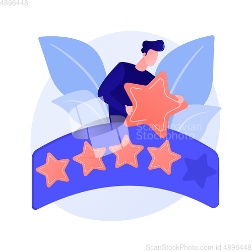 Image of Five star grading vector concept metaphor