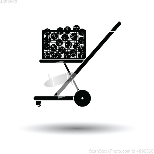 Image of Tennis cart ball icon