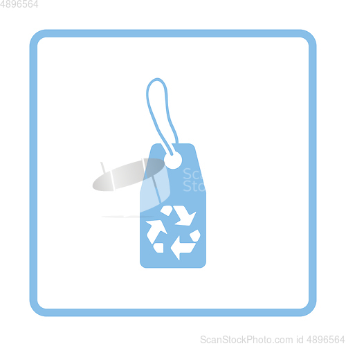 Image of Tag and recycle sign icon