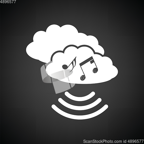 Image of Music cloud icon