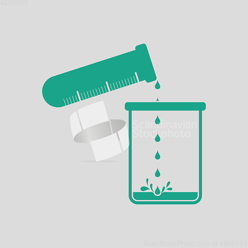 Image of Icon of chemistry beaker pour liquid in flask