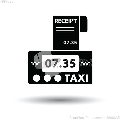 Image of Taxi meter with receipt icon