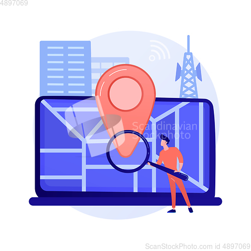 Image of Location based advertisement vector concept metaphor