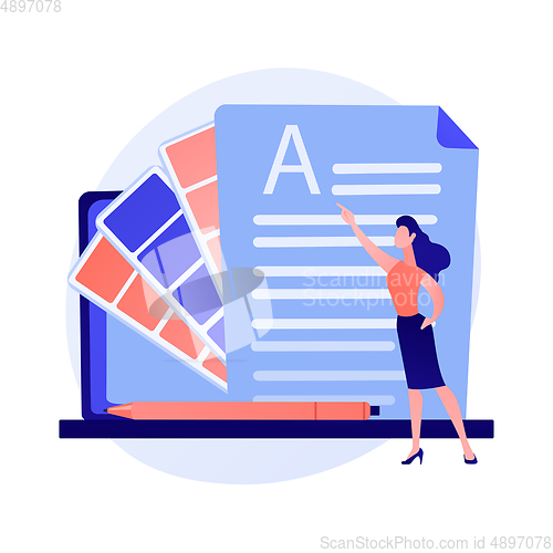 Image of Electronic document vector concept metaphor