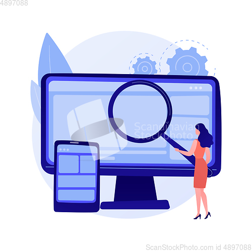 Image of Web design vector concept metaphor